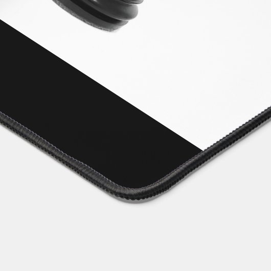 Schaken Zwart en Wit Stukken Waterverf Gouden naam Bureaumat (Hoek)