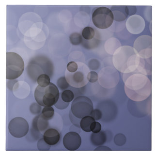 Schakeringen van grijs Bokeh-cirkel Tegeltje
