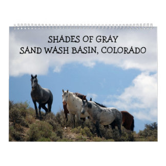 Schakeringen van grijze zandwasbekken, Colorado Kalender