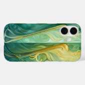SCHAKERINGEN VAN GROEN EN GEEL IRISH CELTIC HARPS Case-Mate iPhone CASE (Achterkant (horizontaal))