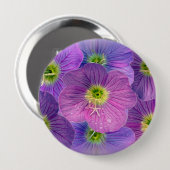 Schakeringen van paars ronde button 4,0 cm (Voorkant /achterkant)