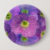 Schakeringen van paars ronde button 4,0 cm (Voorkant)