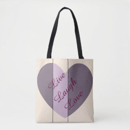 Schakeringen van Paarse Hart Tote Bag