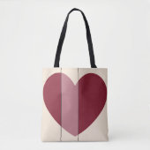 Schakeringen van Rode Hart Tote Bag (Voorkant)