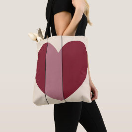 Schakeringen van Rode Hart Tote Bag