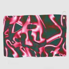 Schakeringen van rood roze op abstracte tapes tot  golfhanddoek