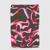 Schakeringen van rood roze op abstracte tapes tot  golfhanddoek (Voorkant)