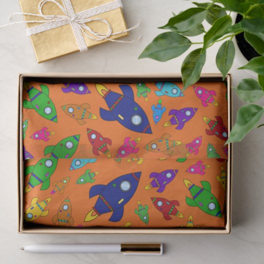 Schakkerpatroon van oranje stutten tissuepapier (Geschenk)