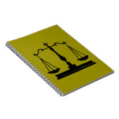 Schalen der gerechtigheid notitieboek (Rechterzijde)