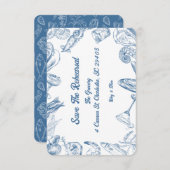 Schalen en Schelpen - Repeter save the date Bedankkaart (Voorkant / Achterkant)