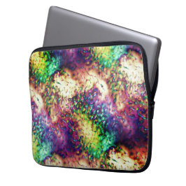 Schalen en waterdruppels, met een kleur, voor scho laptop sleeve