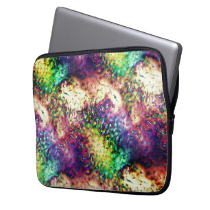 Schalen en waterdruppels, met een kleur, voor scho laptop sleeve