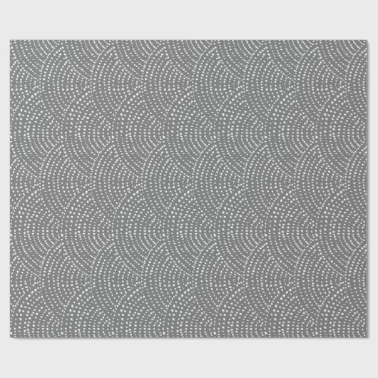 Schalen inktpunten - Transparante Wit Cadeaupapier (Vlak)