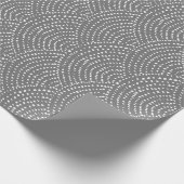 Schalen inktpunten - Transparante Wit Cadeaupapier (Hoek)