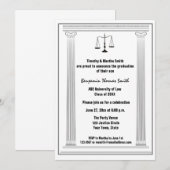 Schalen, kolommen, wetsaankondiging Afstuderen Kaart (Voorkant / Achterkant)