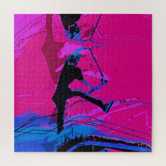 Schalen rond - Stuntscooter Legpuzzel (Verticaal)