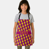 Schalen Roze Geel Minimaal Patroon Schort (Insitu)