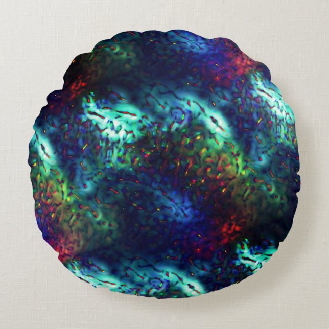 Schalen tonen op een gekleurde achtergrond werpen  rond kussen (Voorkant)