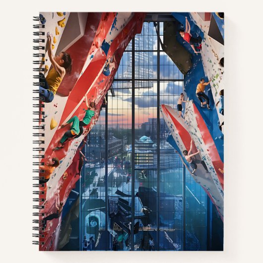 Schalen van de indoor klimsportschool notitieboek (Voorkant)