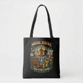 Schalen van de rechtvaardigheid tote bag (Voorkant)