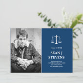 Schalen van de wet op de rechtspraak Afstuderen Fo Kaart (Staand voorkant)