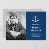 Schalen van de wet op de rechtspraak Afstuderen Fo Kaart (Voorkant / Achterkant)