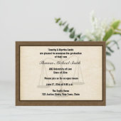 Schalen van gerechtigheid, bruin, Afstuderen beken Kaart (Staand voorkant)