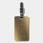 Schalen van het recht | Advocaat Bagagelabel (Voorkant verticaal)