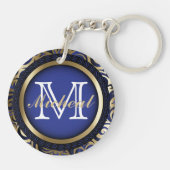 Schalen van het recht | Advocaat — blauw Sleutelhanger (Achterkant)