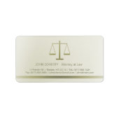 Schalen van het recht | Advocaat Etiket (Voorkant)