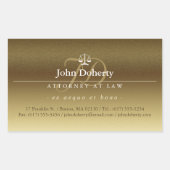 Schalen van het recht | Advocaat Rechthoekige Sticker (Voorkant)