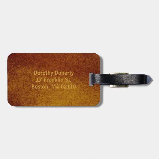 Schalen van het recht | Bagagelabel (Achterkant horizontaal)