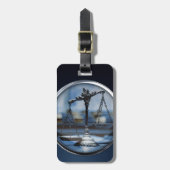 Schalen van het recht | Bagagelabel van advocaten (Voorkant verticaal)