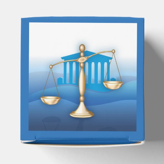 Schalen van het recht bedankdoosjes (Bovenkant)