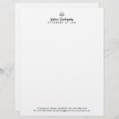 Schalen van het recht | Beroepsbeoefenaars Briefhoofd (Voorkant / Achterkant)