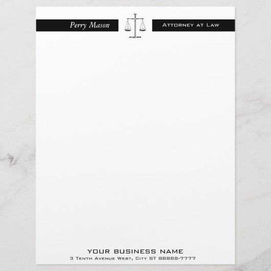 Schalen van het recht briefhoofd (Voorkant)