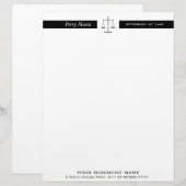 Schalen van het recht briefhoofd (Voorkant / Achterkant)