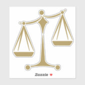 Schalen van het recht - de Wet Classic Sticker (Vel)