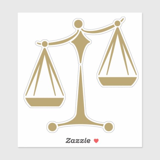 Schalen van het recht - de Wet Classic Sticker (Vel)