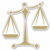 Schalen van het recht - de Wet Classic Sticker (Voorkant)