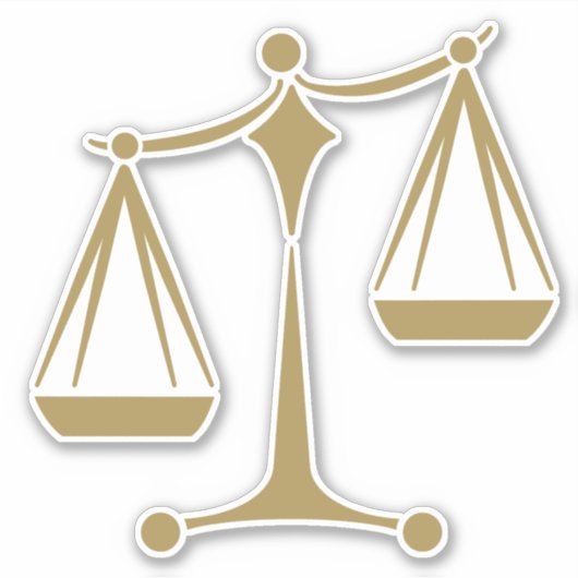 Schalen van het recht - de Wet Classic Sticker (Voorkant)