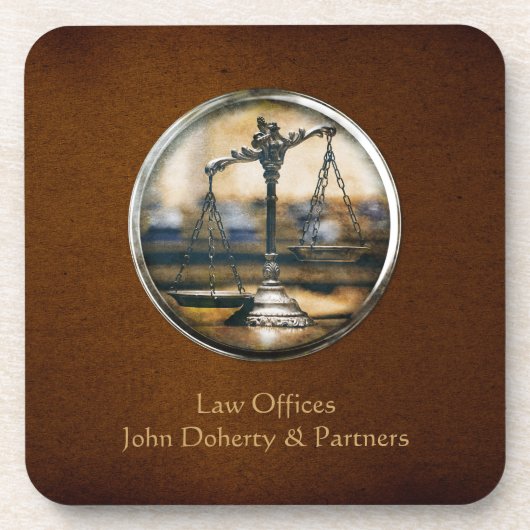 Schalen van het recht | Elegant Drankjes Onderzetter (Voorkant)