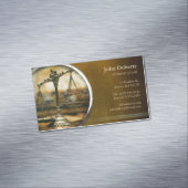 Schalen van het recht |  foto van Elegant Magnetisch Visitekaartje (Voorbeeld)