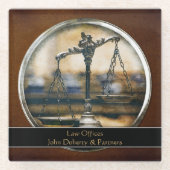 Schalen van het recht |  glazen onderzetter (Voorkant)