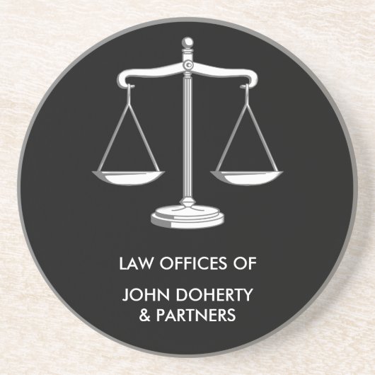 Schalen van het recht | Klassiek Zandsteen Onderzetter (Voorkant)