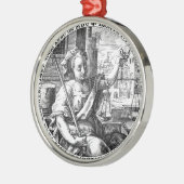 Schalen van het recht metalen ornament (Links)