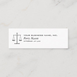 Schalen van het recht mini visitekaartje