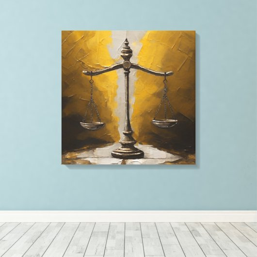 Schalen van het recht op Abstracte opleiding van d Canvas Afdruk (Insitu (Houten vloer))