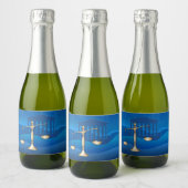 Schalen van het recht sparkling wijnetiket (Flessen)