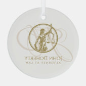 Schalen van het recht | Thema Glas Ornament (Achterkant)